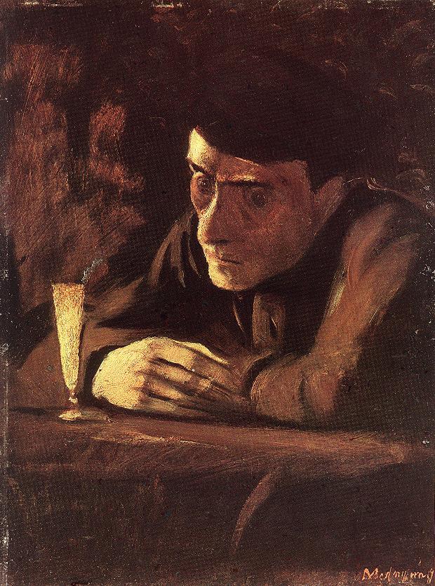 Laszlo Mednyanszky Absinth Drinker 1898 Fine Art Print