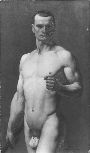Xavier Mellery Academic Nude 1867 Fine Art Print