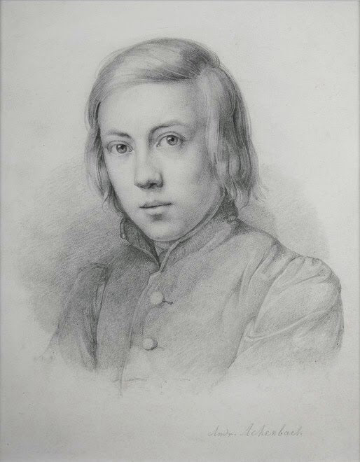 Andreas Achenbach Self Portrait 1880 Fine Art Print