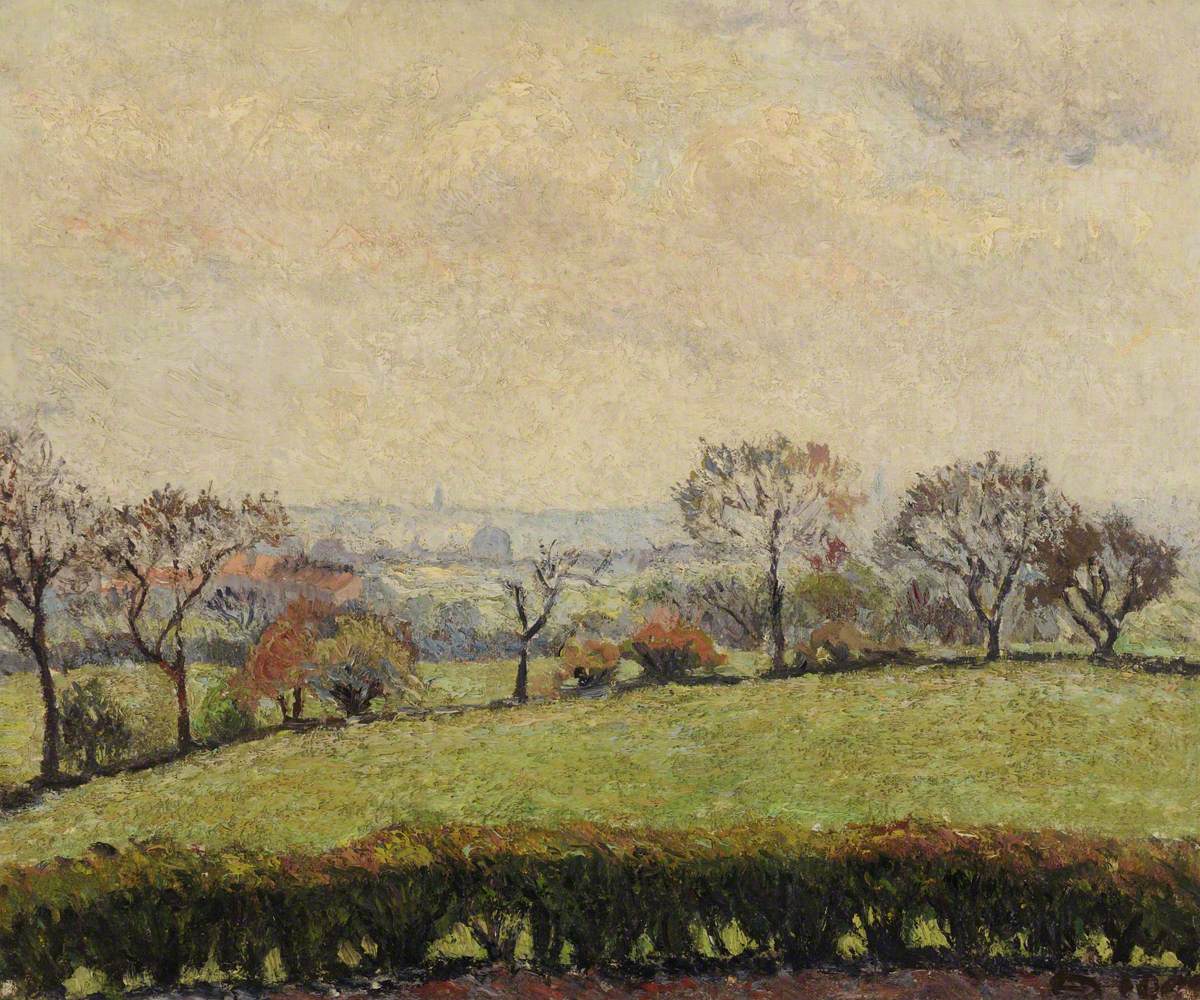 Lucien Pissarro Acton, Matin, Temps Gris 1906 Fine Art Print