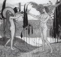 Mikhail Nesterov Adam and Eve 1898 Fine Art Print