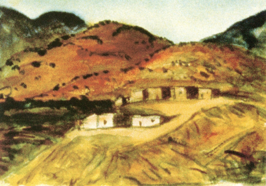 Robert Henri Adobe Houses, New Mexico 1917 Fine Art Print
