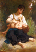 William-Adolphe Bouguereau Adolphus Child And Teen 1878 Fine Art Print