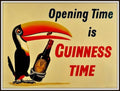 Opening Time is Guinness Time Vintage Style Bar Poster 1930 Fine Art Print