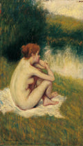 Federico Zandomeneghi After Bath 1895 Fine Art Print