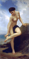 William-Adolphe Bouguereau After the Bath 1875 Fine Art Print