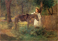 Julian Alden Weir After the Ride aka Visiting Neighbors 1903 Fine Art Print