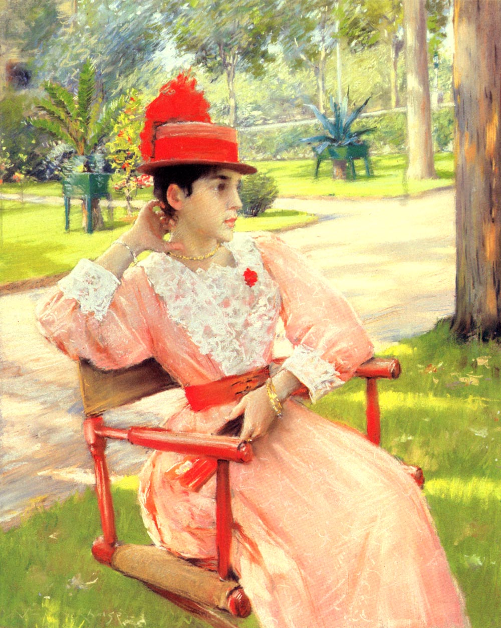William Merritt Chase Afternoon In The Park 1890 Fine Art Print
