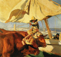 Joaquín Sorolla Afternoon Sun, Playa de Valencia 1910 Fine Art Print