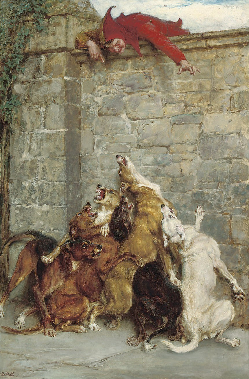 Briton Riviere Aggravation 1896 Fine Art Print