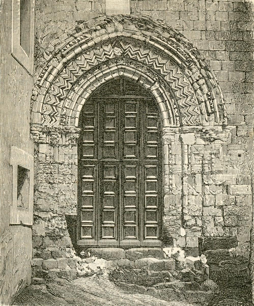 Giuseppe Barberis Agrigento Porta Della Chiesa Di San Giorgio 1893 Fine Art Print