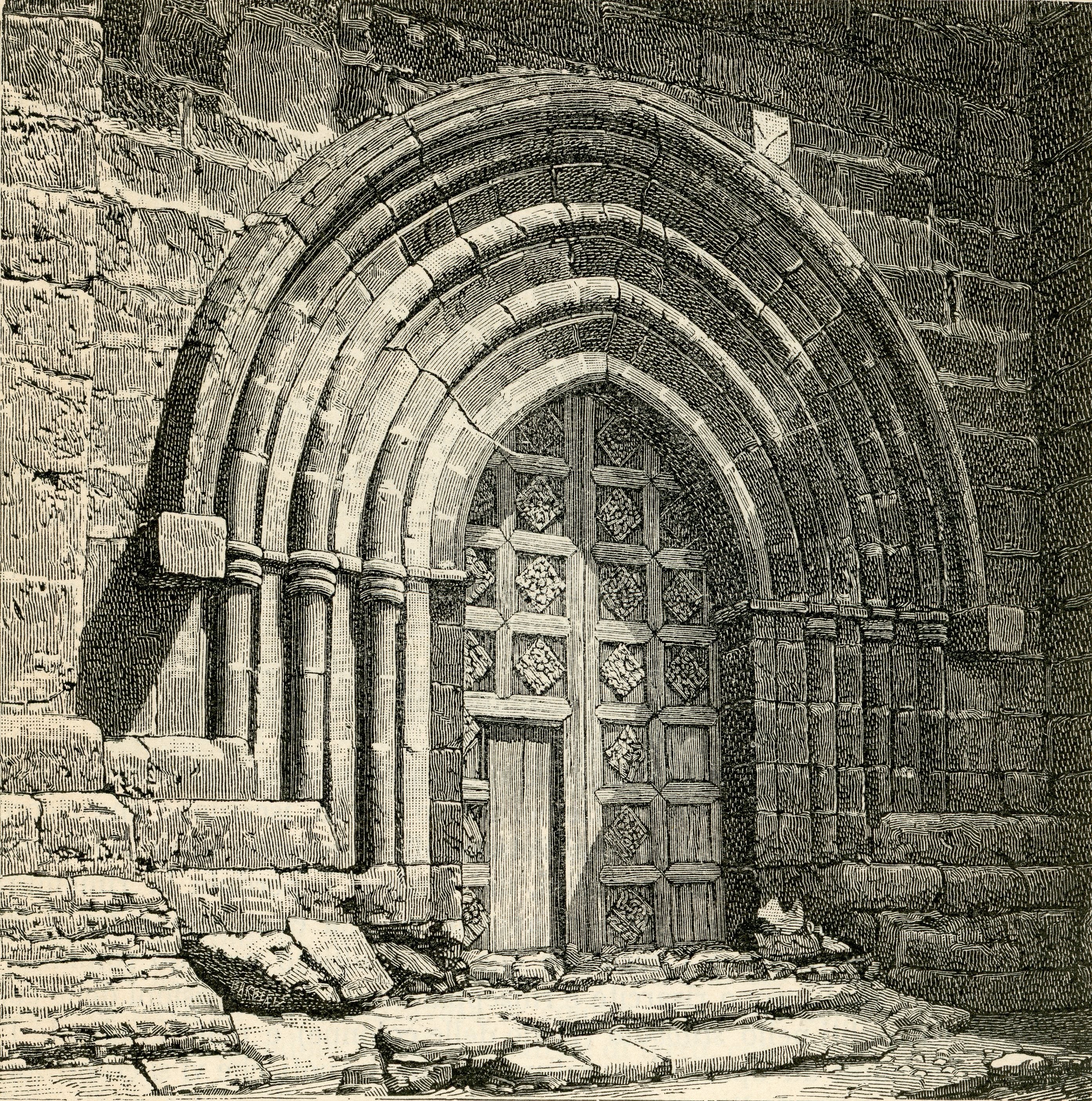 Giuseppe Barberis Porta Della Chiesa Di San Nicolò 1890 Fine Art Print