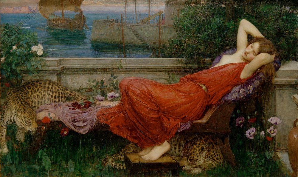 John William Waterhouse Ariadne 1898 Fine Art Print