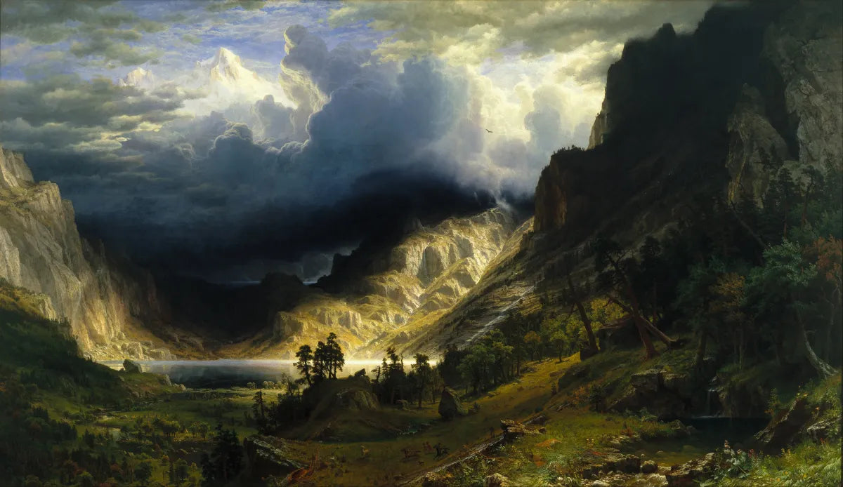 Albert Bierstadt Storm in the Rocky Mountains, Mt. Rosalie 1869 Fine Art Print