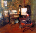 William Merritt Chase Alice in studio in Shinnecock Long Island Sun 1900–1902 Fine Art Print
