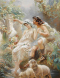 Konstantin Makovsky Allegorical Scene 1915 Fine Art Print