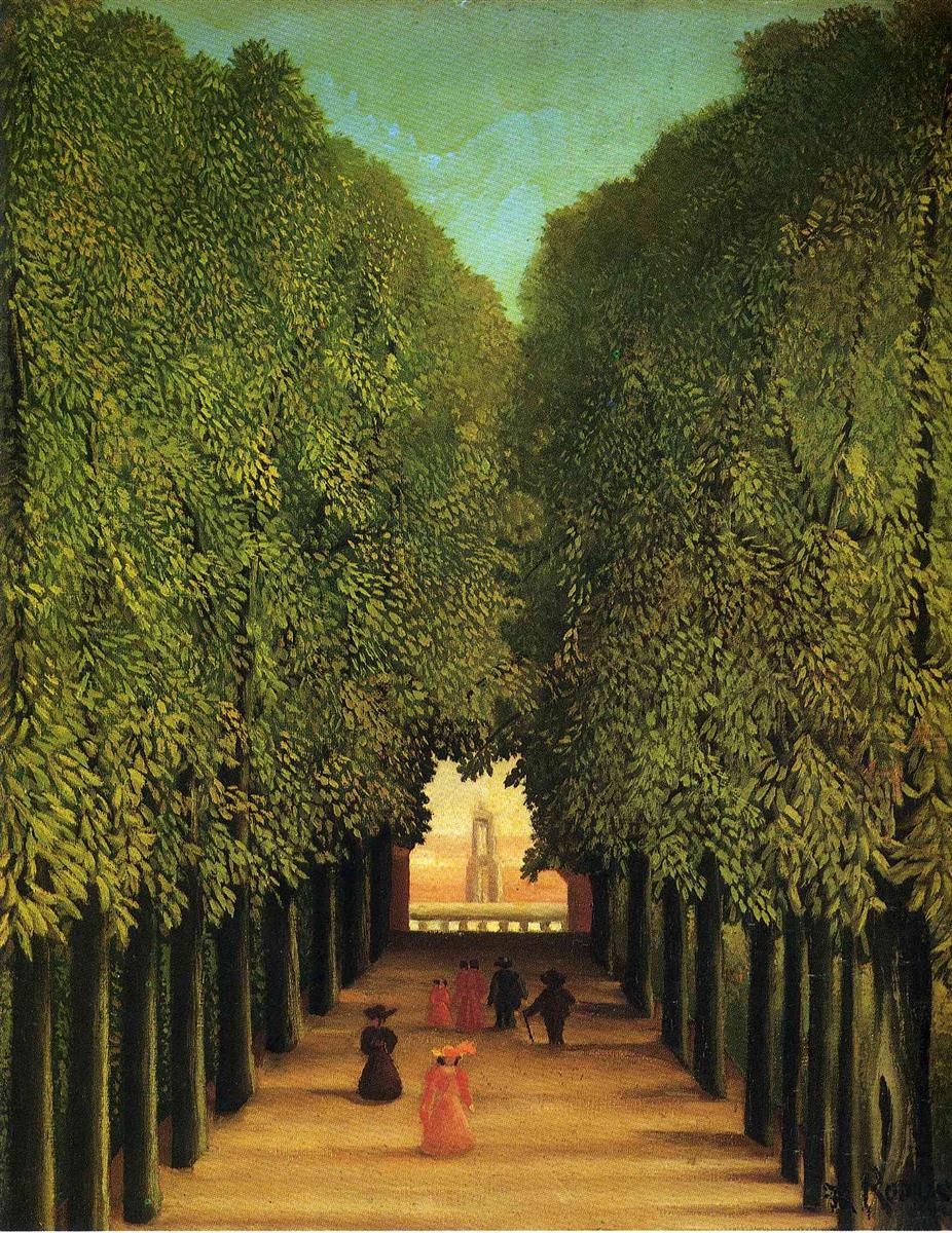 Henri Rousseau Alleyway in the Park of Saint Cloud 1908 Fine Art Print