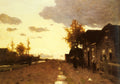 Johan Hendrik Weissenbruch Along the Canal 1893 Fine Art Print