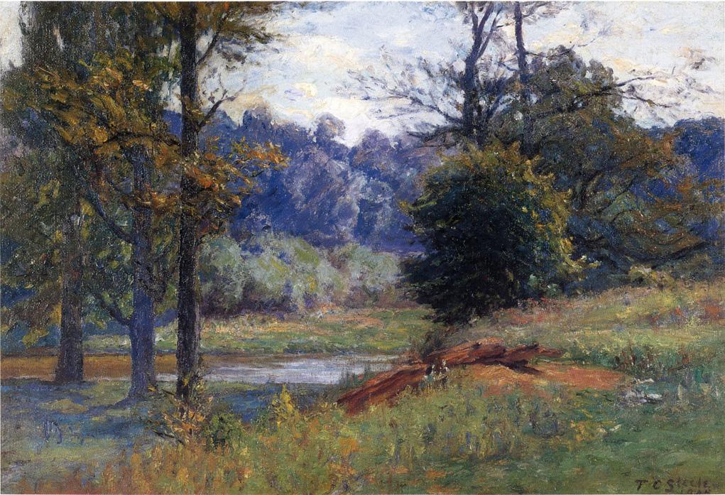 T. C. Steele Along the Creek 1905 Fine Art Print