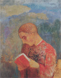Odilon Redon Alsace or Reading Monk 1970 Fine Art Print