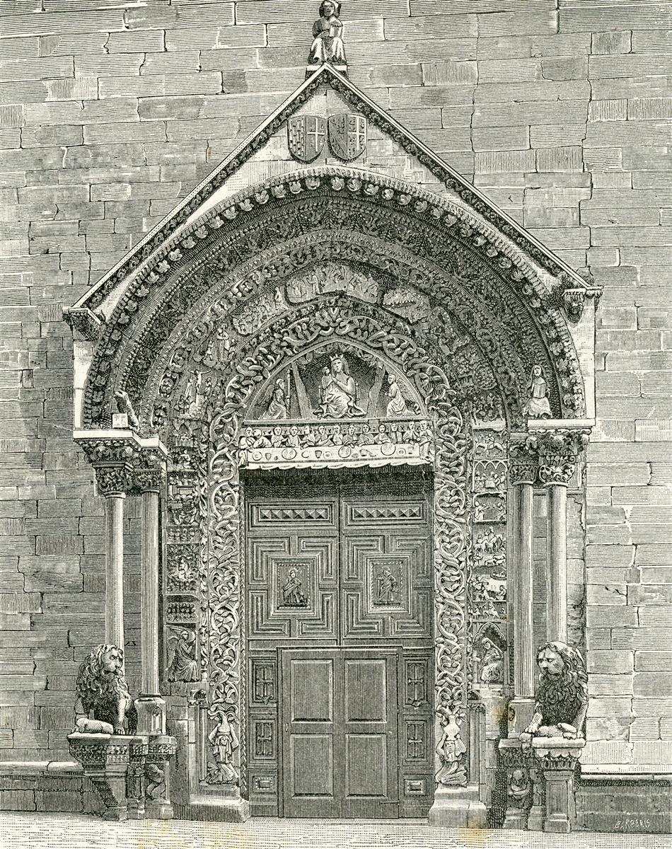 Giuseppe Barberis Porta Della Cattedrale 1898 Fine Art Print