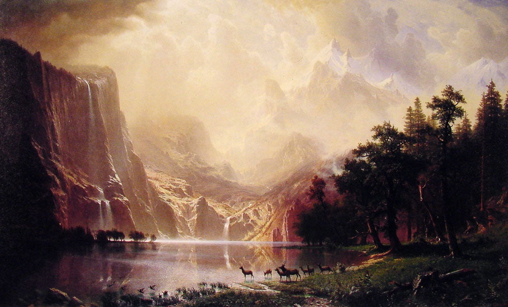 Albert Bierstadt Among the Sierra Nevada Mountains, California 1868 Fine Art Print