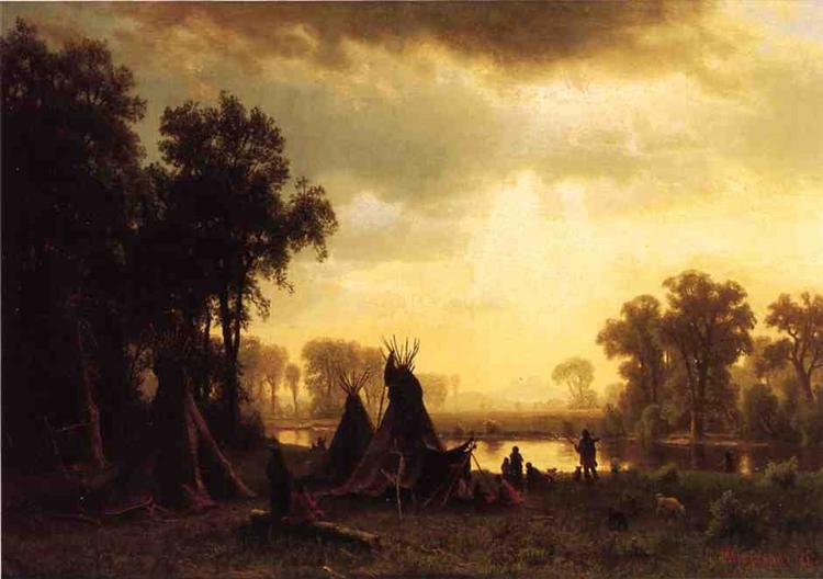 Albert Bierstadt An Indian Encampment 1861 Fine Art Print
