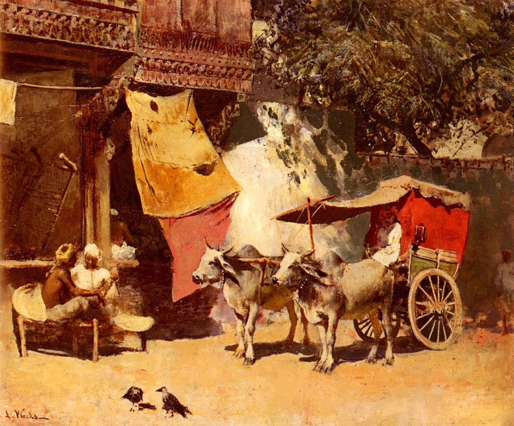 Edwin Lord Weeks An Indian Gharry 1882 Fine Art Print