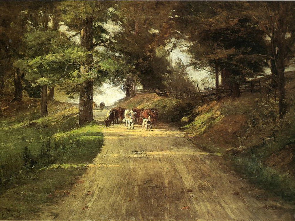 T. C. Steele An Indiana Road 1889 Fine Art Print