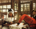 James Tissot An Interesting Story 1872 Fine Art Print