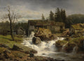 Andreas Achenbach The Mill 1852 Fine Art Print