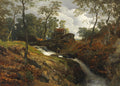 Andreas Achenbach At the Torrent 1868 Fine Art Print