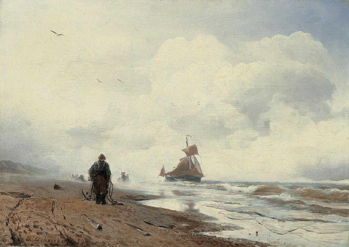 Andreas Achenbach On the Coast 1889 Fine Art Print