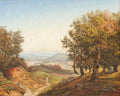 Andreas Achenbach Blick Aus Dem Wald Ins Tal 1857 Fine Art Print