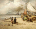 Andreas Achenbach Fisherman on the Beach 1897 Fine Art Print