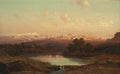 Andreas Achenbach Italian Landscape at Twilight 1850 Fine Art Print