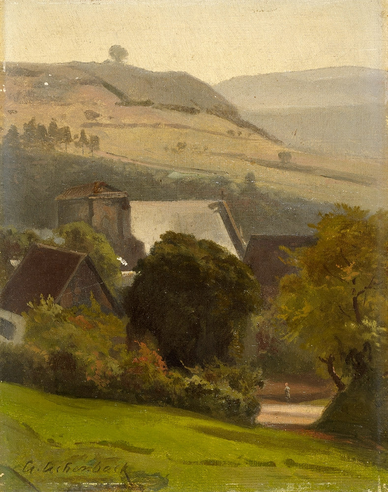 Andreas Achenbach Landscape Study 1862 Fine Art Print