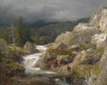 Andreas Achenbach Mill on the Mountain Stream 1861 Fine Art Print