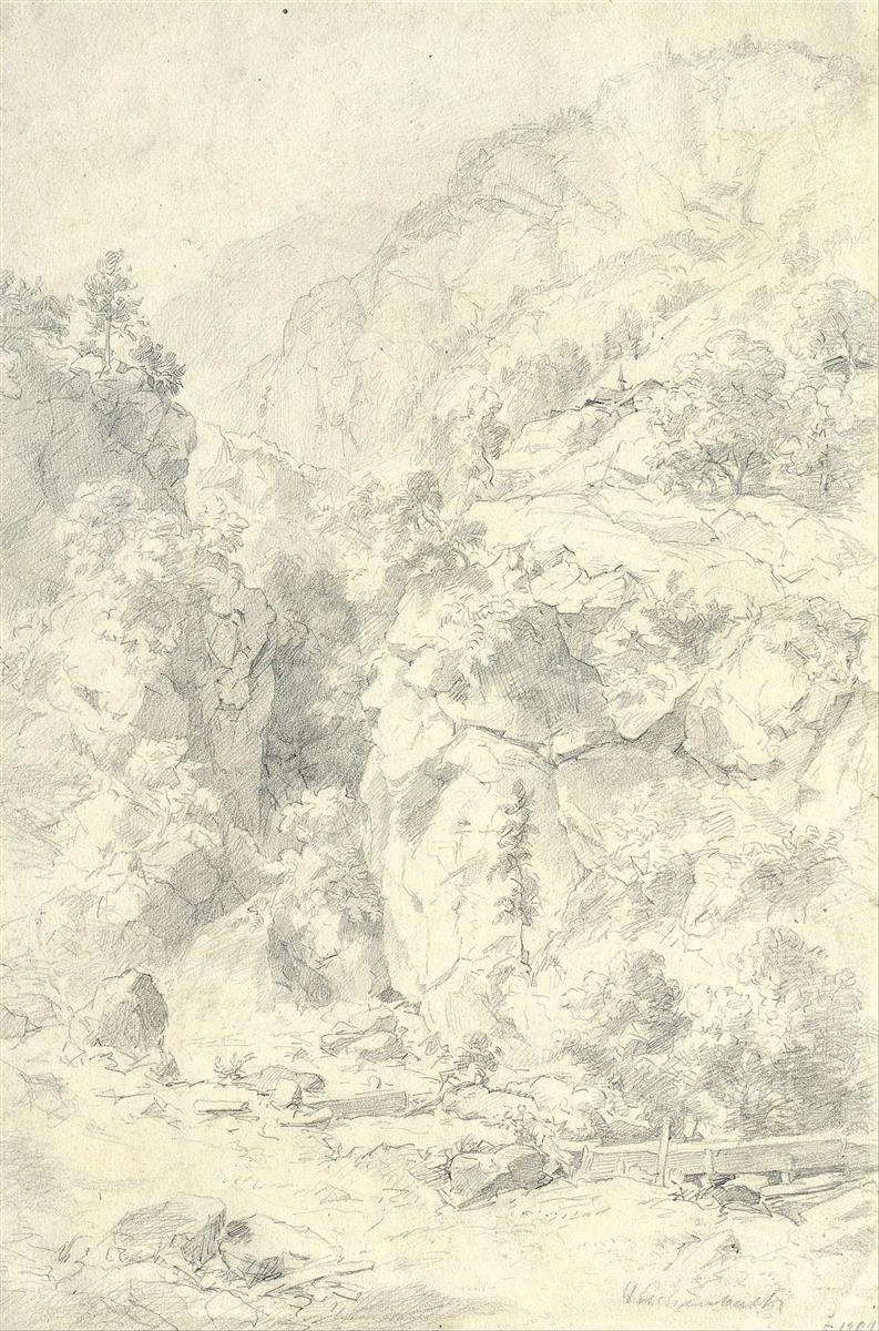 Andreas Achenbach Mountainous Landscape 1901 Fine Art Print