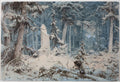 Andreas Achenbach Snowy Forest 1835 Fine Art Print