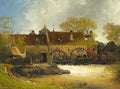 Andreas Achenbach Water Mill on the River 1878 Fine Art Print