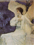 Mikhail Nesterov Angel on the Holy Sepulchre 1900 Fine Art Print