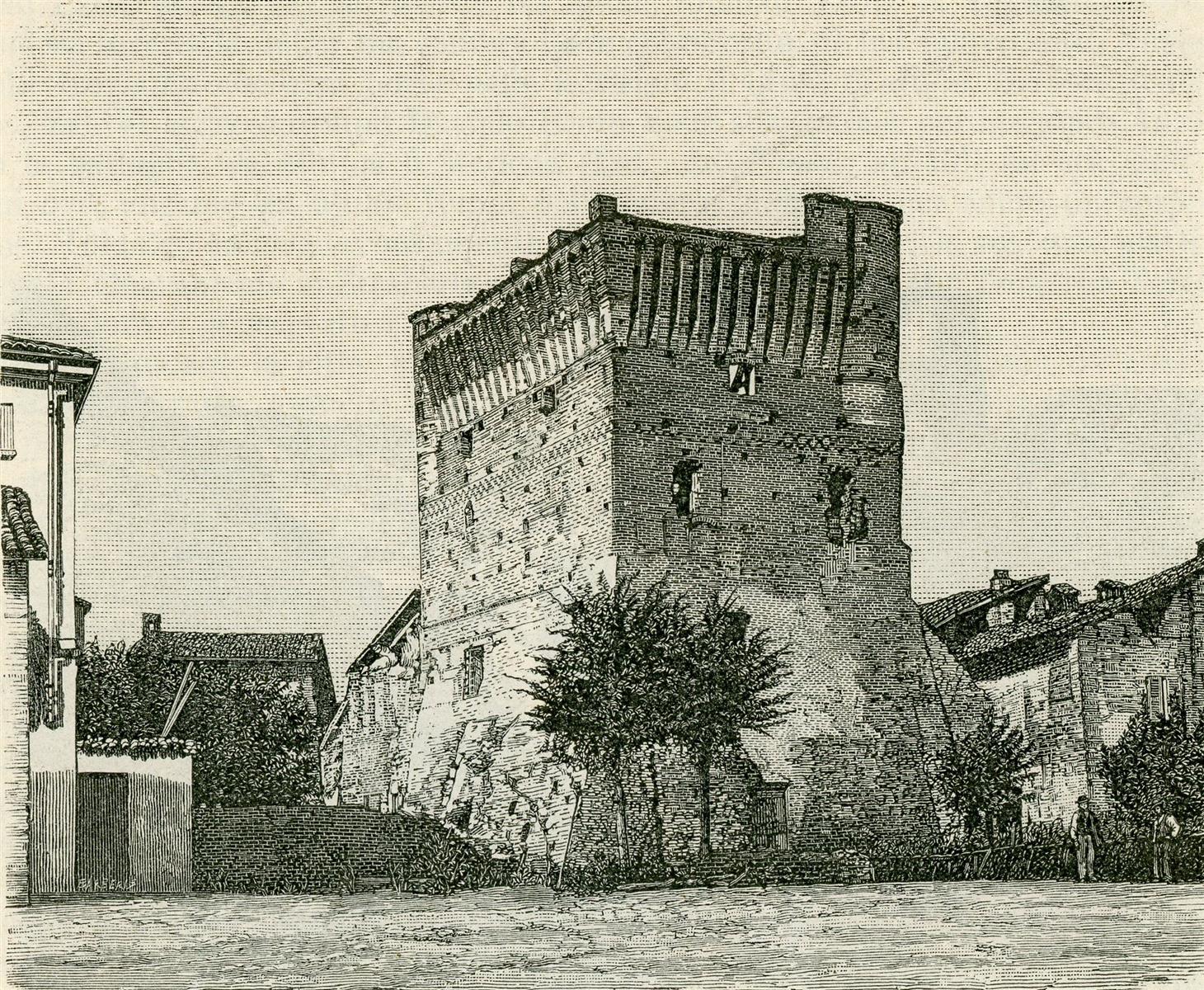 Giuseppe Barberis Antica Rocca Di Carbonara Scrivia 1890 Fine Art Print