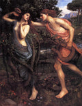 John William Waterhouse Apollo and Daphne 1908 Fine Art Print