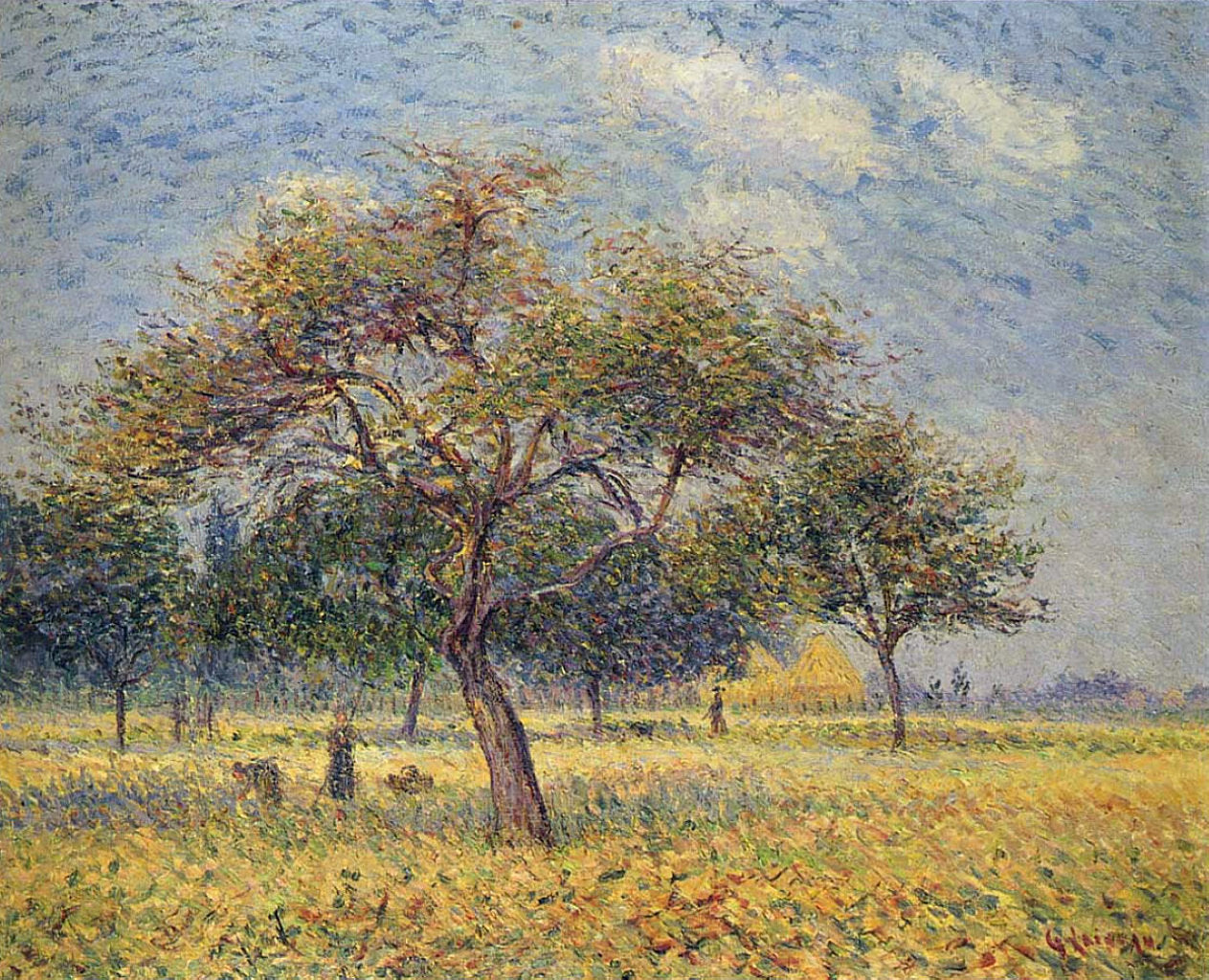 Gustave Loiseau Apple Trees in October 1898 Fine Art Print