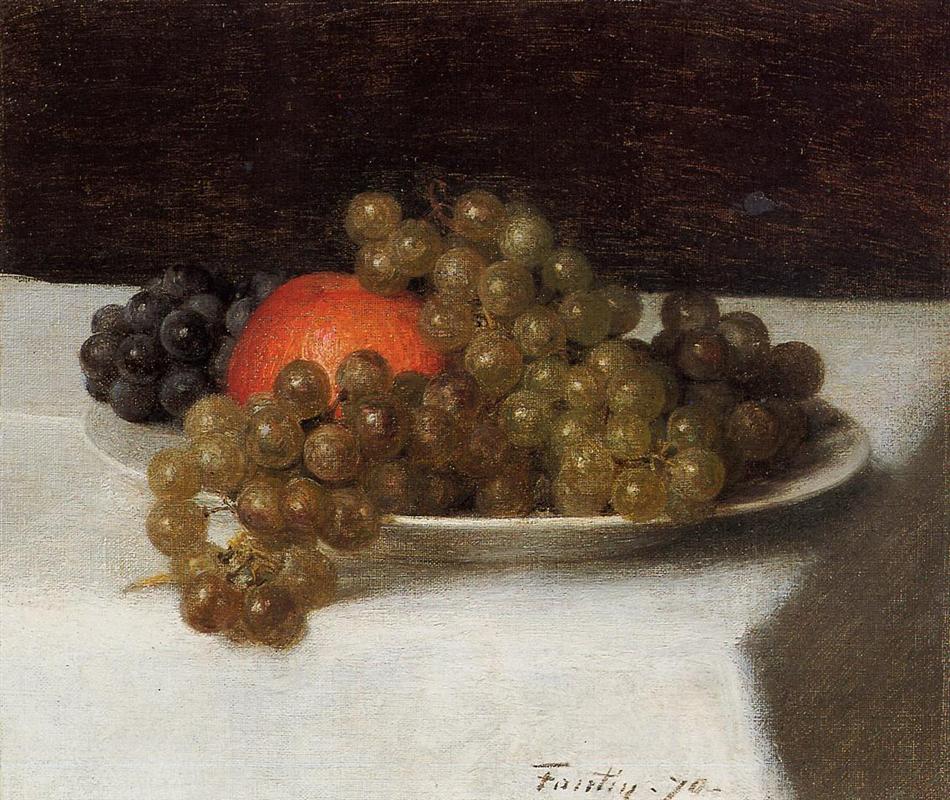 Henri Fantin-Latour Apples and Grapes 1870 Fine Art Print