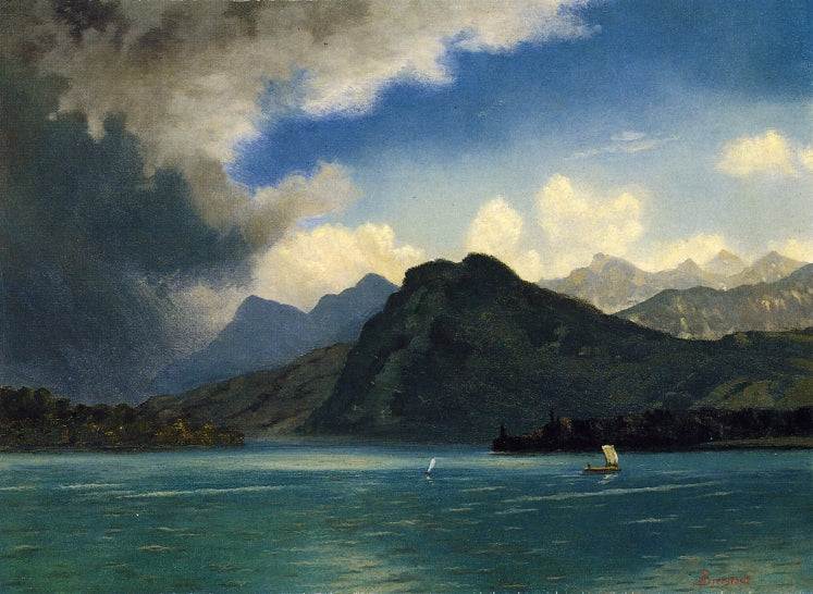Albert Bierstadt Approaching Storm 1870 Fine Art Print
