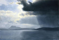 Albert Bierstadt Approaching Thunderstorm on the Hudson River 1860 Fine Art Print