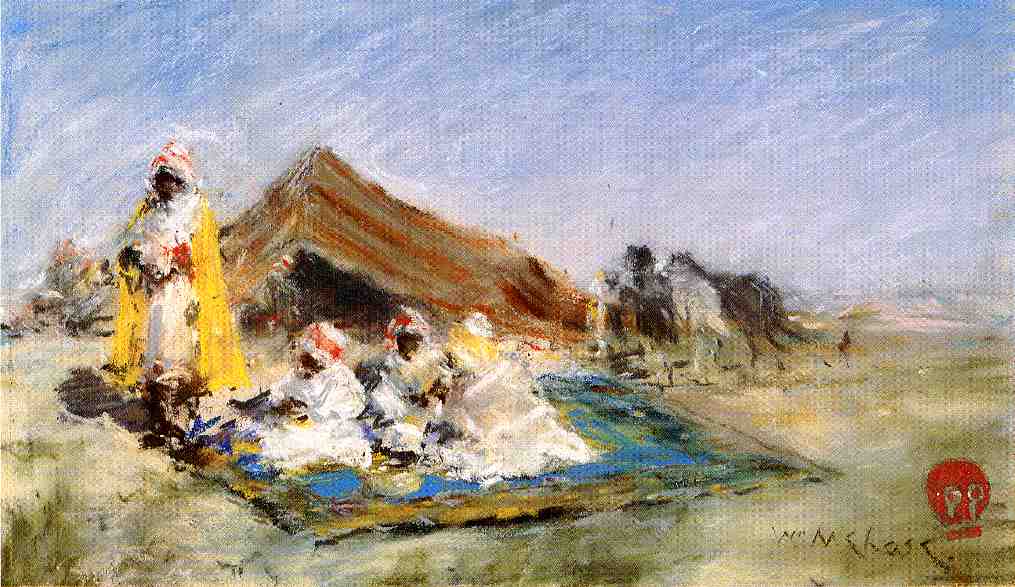William Merritt Chase Arab Encampment 1883 Fine Art Print