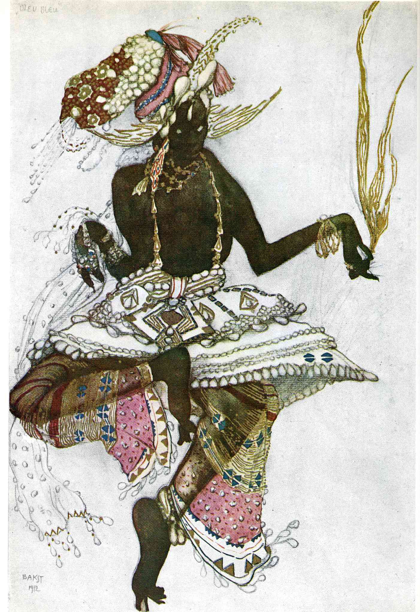 Leon Bakst Arabic Dancer 1911 Fine Art Print